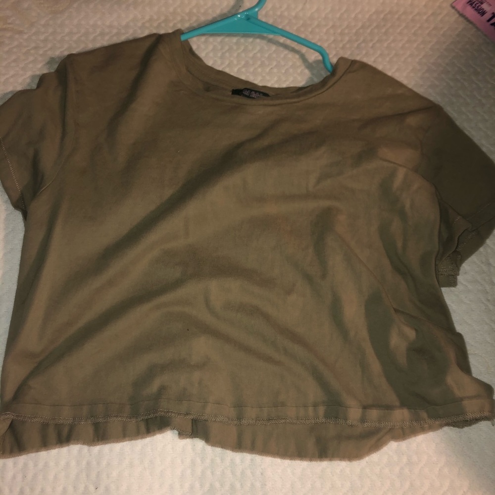 light green crop top